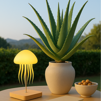 LED Jellyfish Lamp – 9 Tentacles | Color-Changing Mood Light with Remote Control
