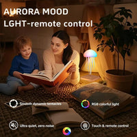 LED Jellyfish Lamp – 9 Tentacles | Color-Changing Mood Light with Remote Control
