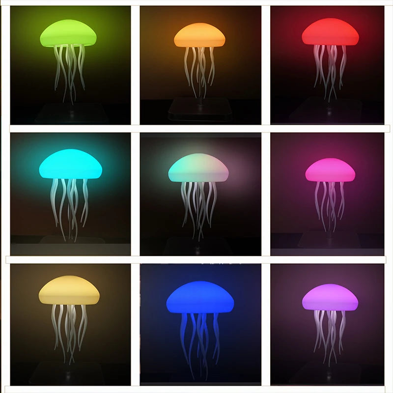 LED Jellyfish Lamp – 9 Tentacles | Color-Changing Mood Light with Remote Control